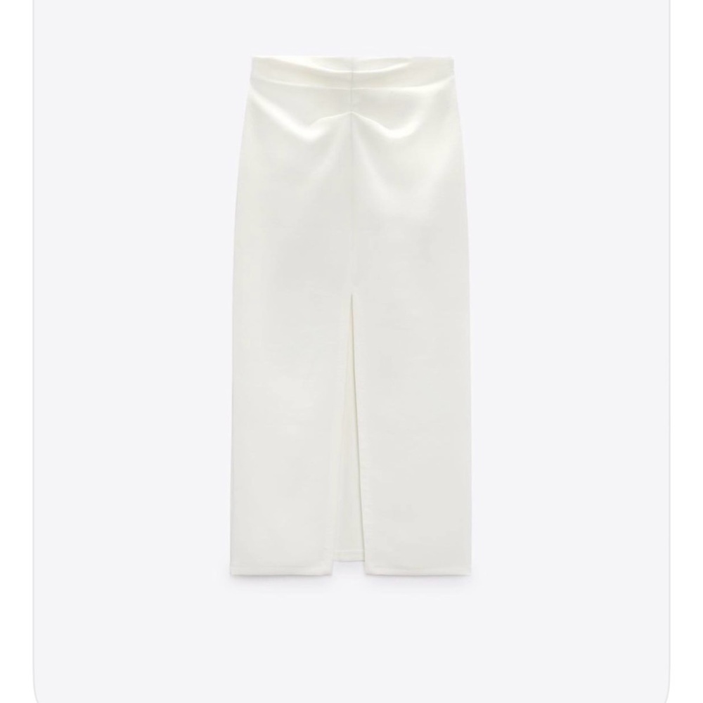 New Zara Midi Skirt with Slit.           Size: L